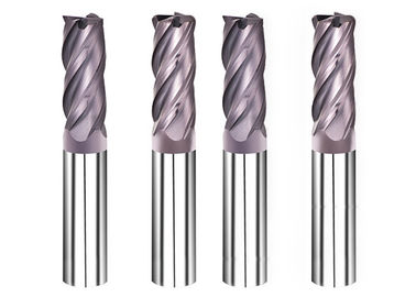 HRC50° Köşe Yarıçapı 4 Flüt Tungsten Karbid Genel İşleme Son Mills Kesicisi